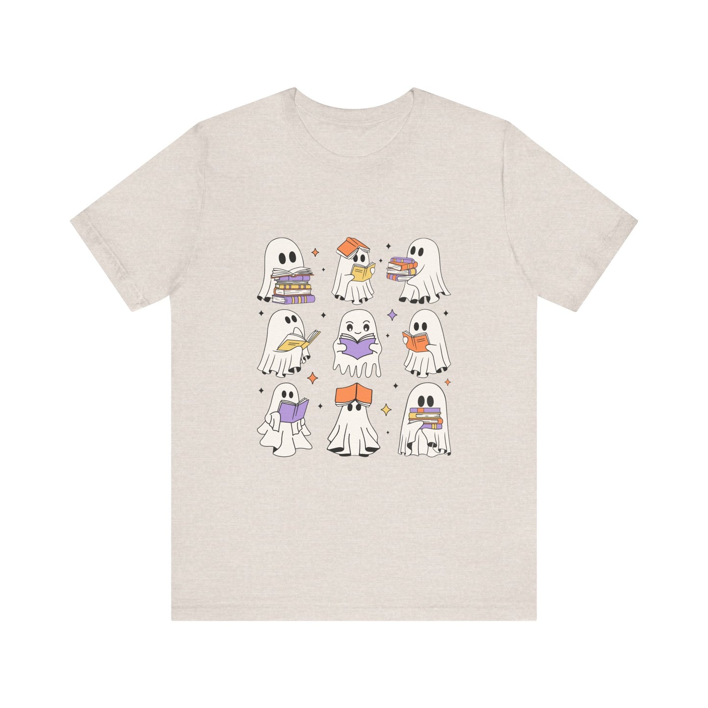 Bookish Boos Reading Ghosts Jersey Short Sleeve Tee