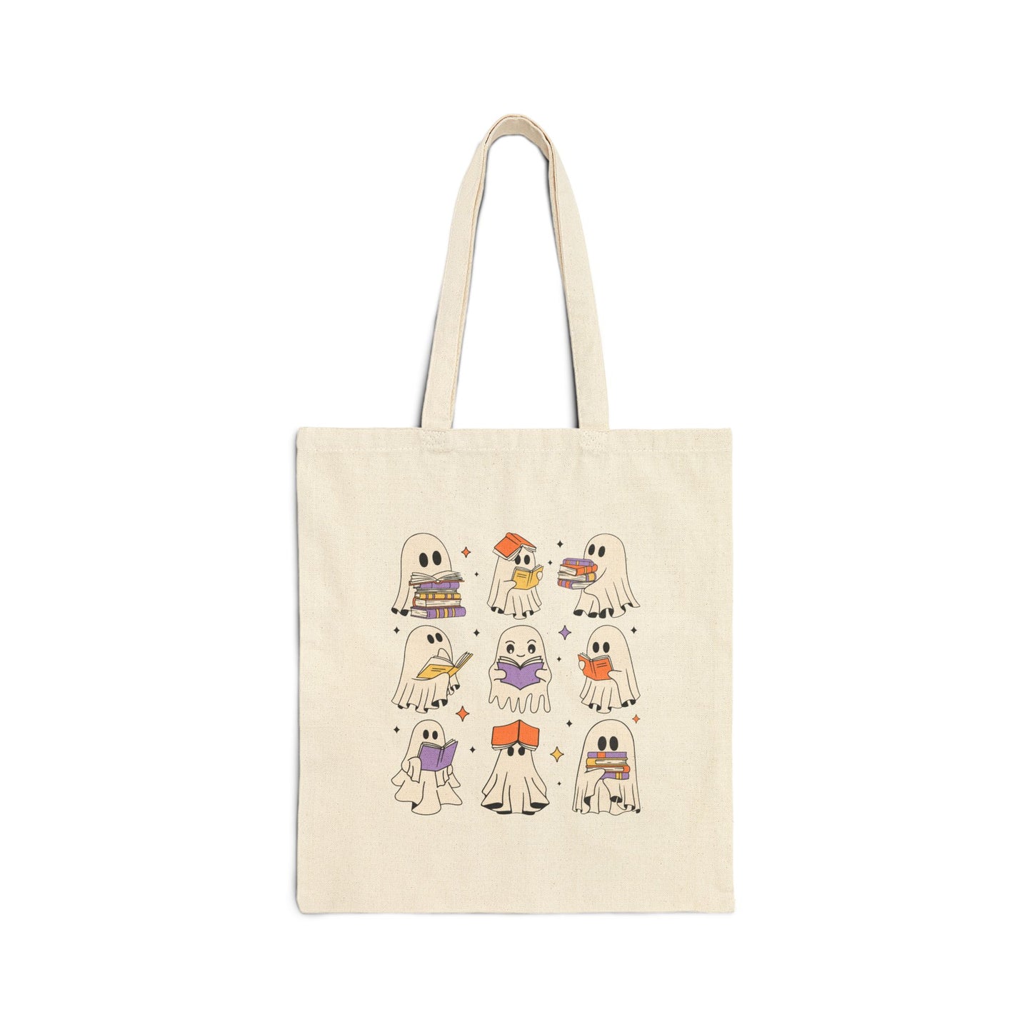 Bookish Boos Reading Ghosts Tote Bag – 100% Cotton Canvas