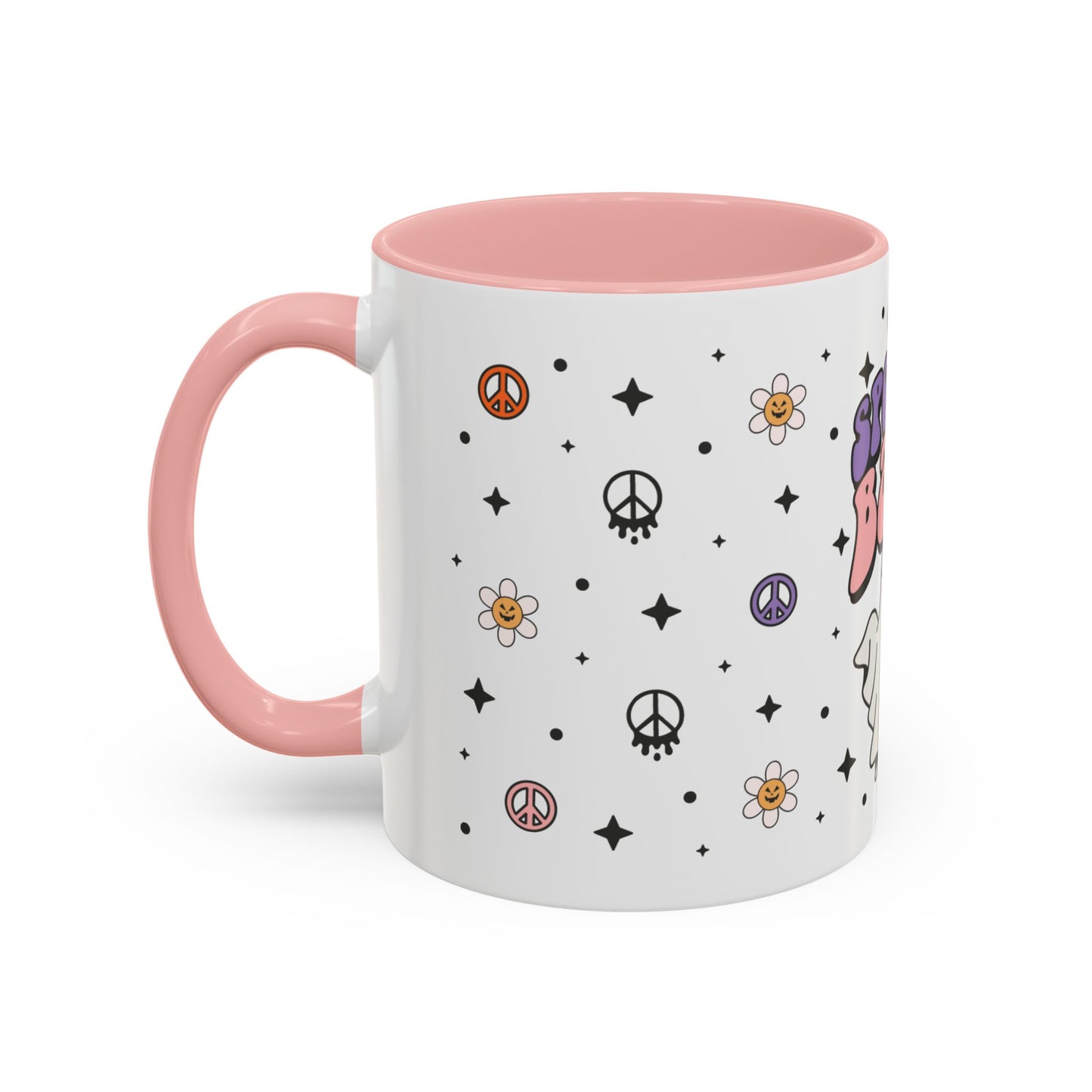 Spooky Babe Mug – 11oz Pink & Black Accent Ceramic