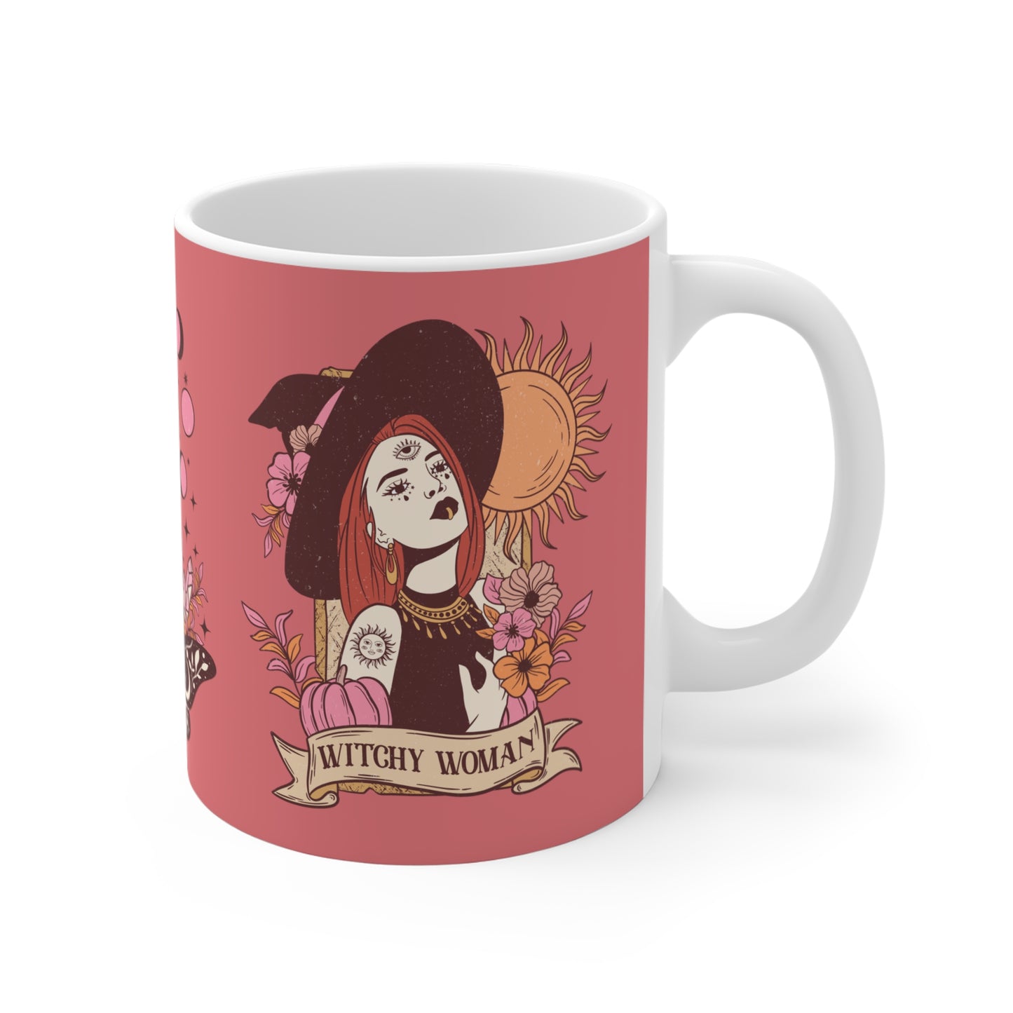 Witchy Woman Halloween Mug – 11oz Ceramic Witchy Coffee Mug