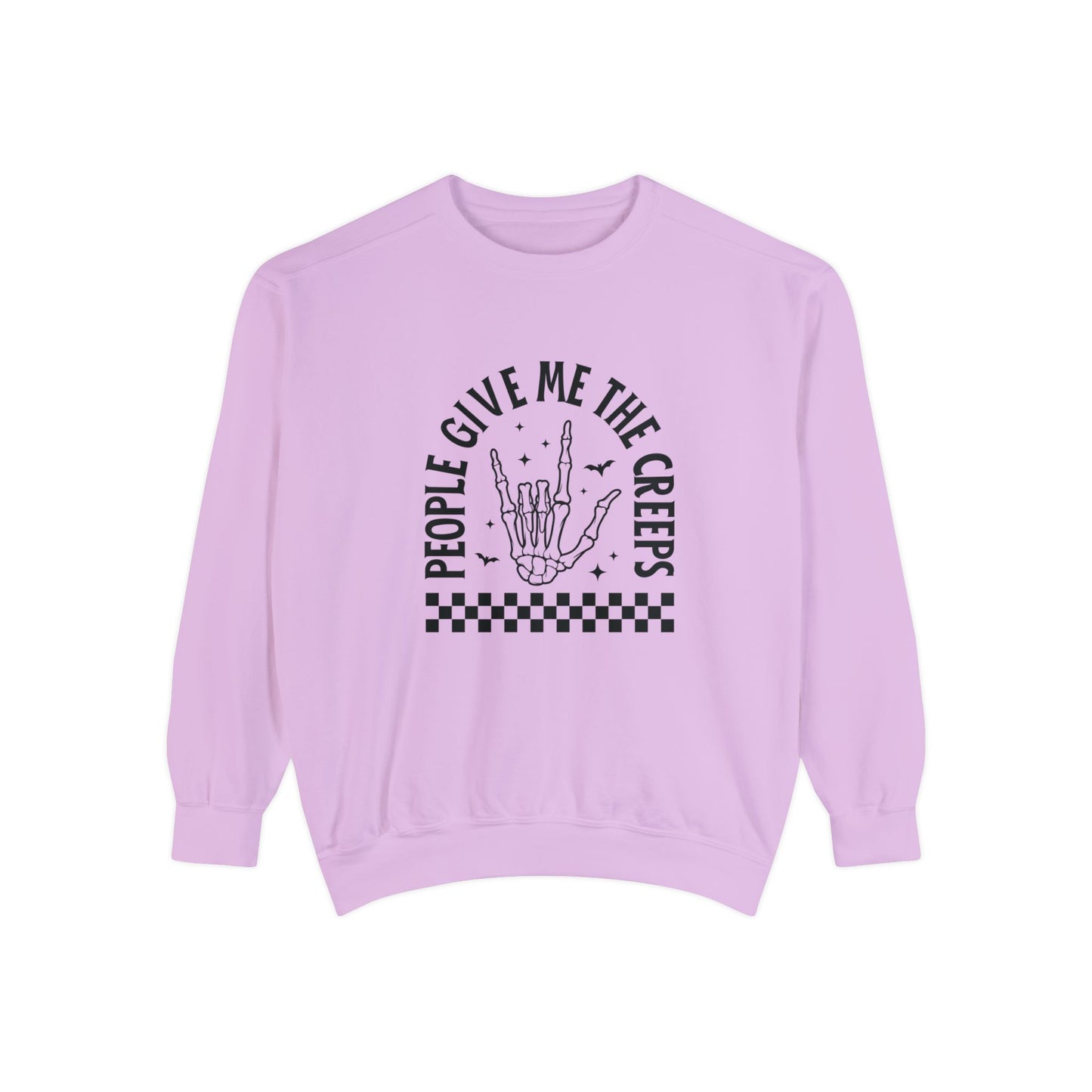 People Give Me the Creeps Sweatshirt – Front and Back Design Comfort Colors Pullover