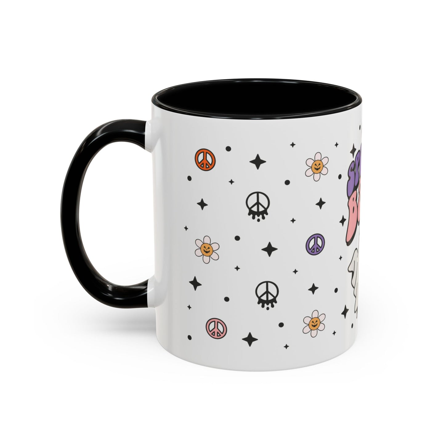 Spooky Babe Mug – 11oz Pink & Black Accent Ceramic